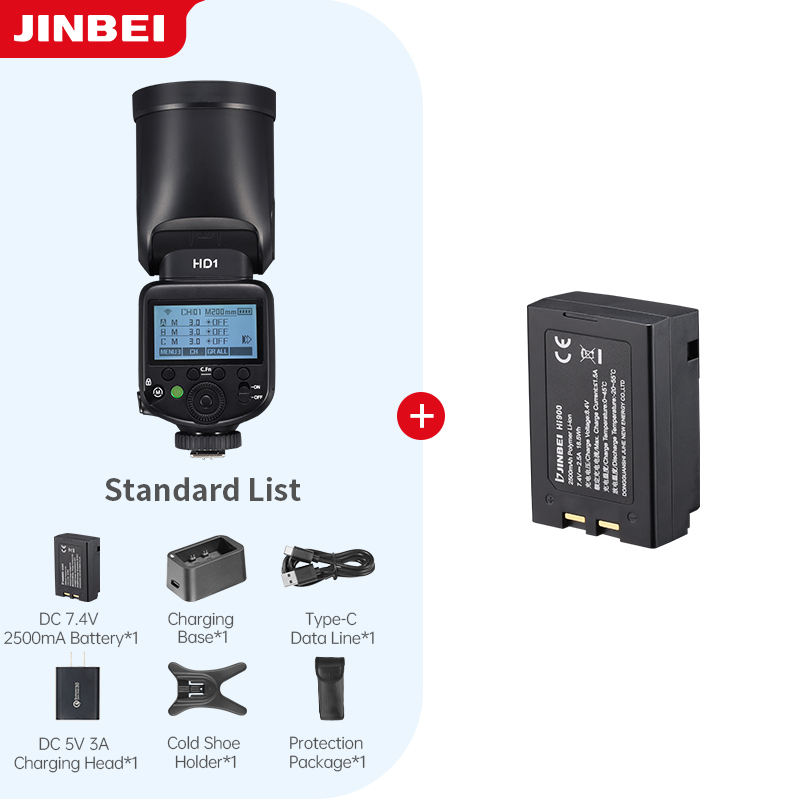 Photography Lighting - JINBEI HD-1Round-head HSS Speedlite Outdoor Photography