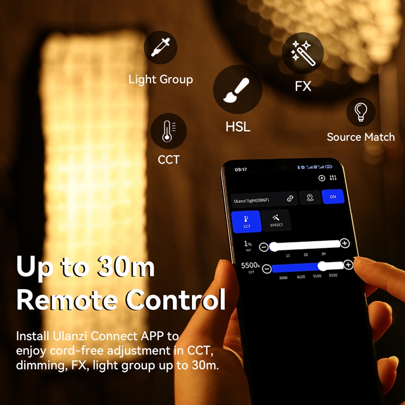 Ulanzi VL-200Bi 200W Bi-Color  - Photography Lighting App 评论和价格