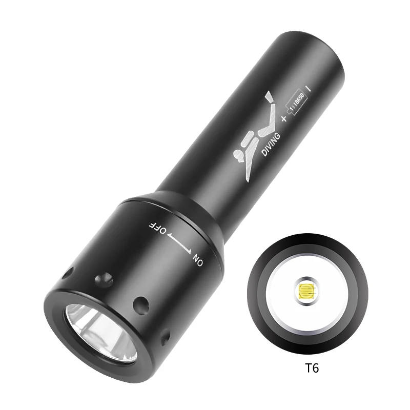 New T6 LED Diving Torch Long-R - Photography Lighting 评论和价格